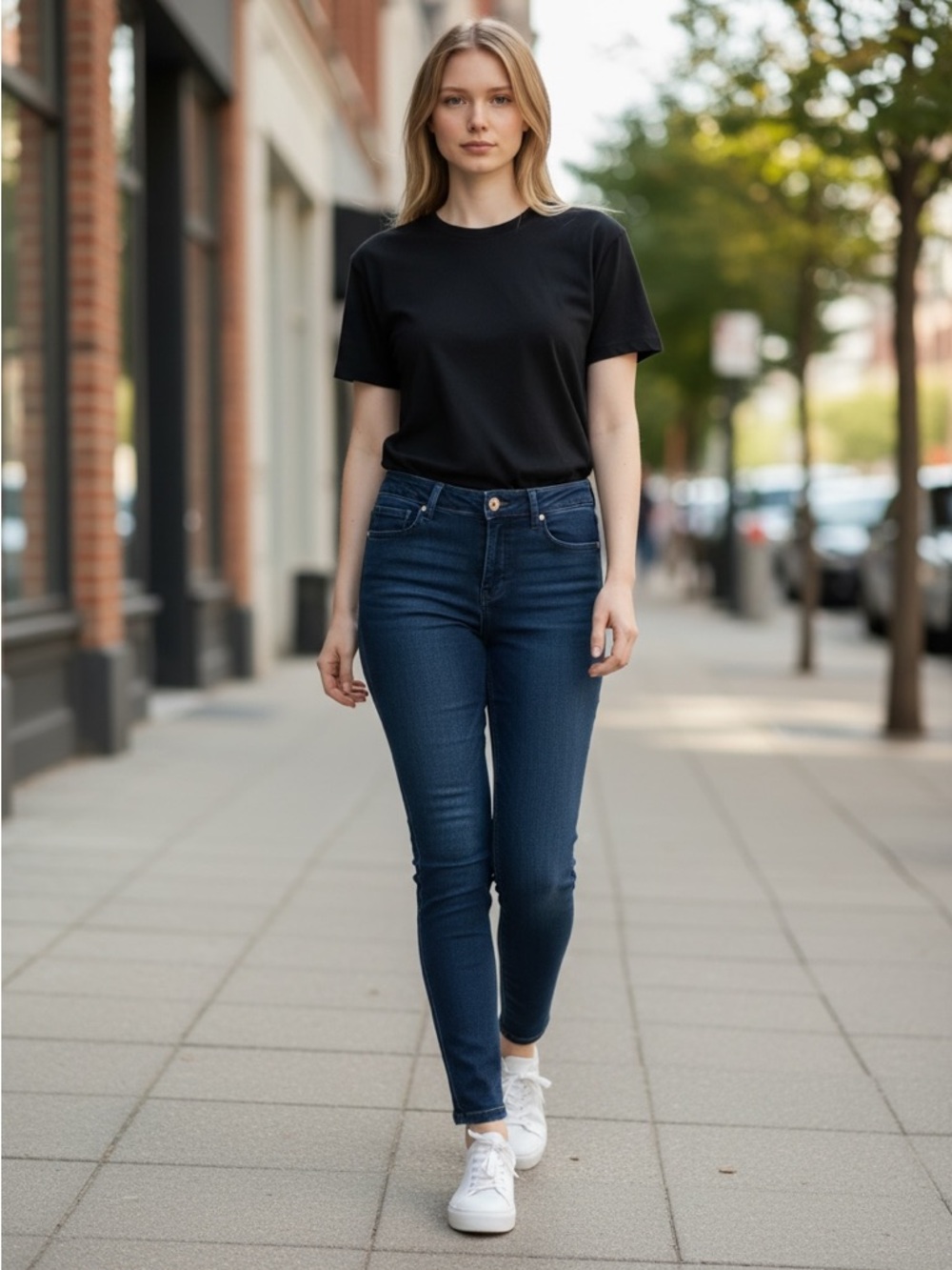 Seven7 Dark Blue Women's Jeggings - Slim Fit